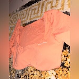 Peachy Bunz Women's Coral Crop Top